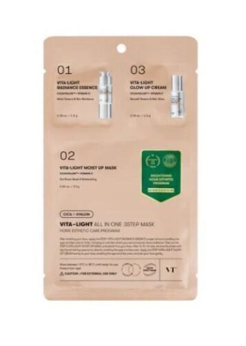 VT Cosmetics – Vita-Light All In One 3 Step Mask - 3 žingsnių veido kaukė